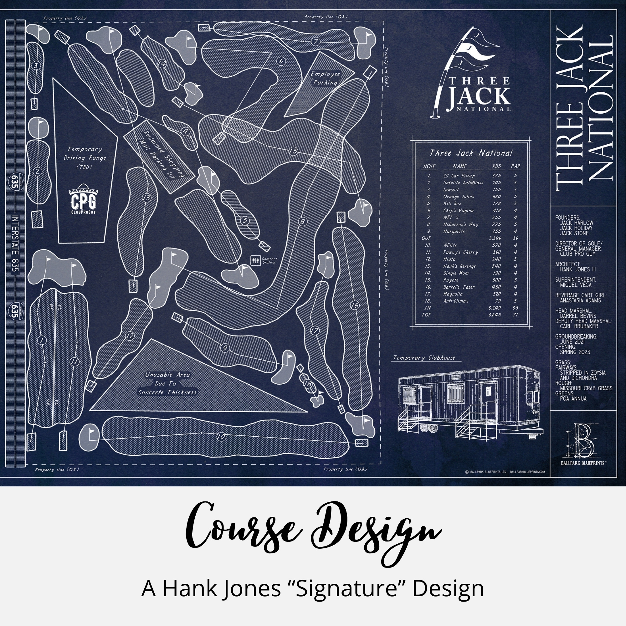 Three Jack National 3JN - Course design by Hank Jones